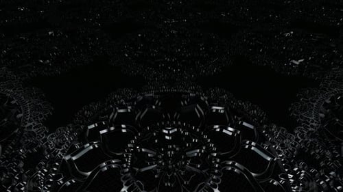 Dark Metallic Abstract Seamless Loop Background