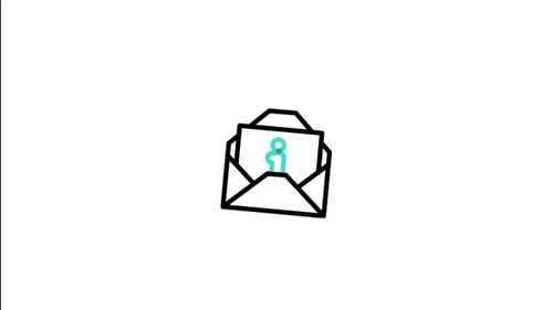 Envelope Information Icon Reveal Animation