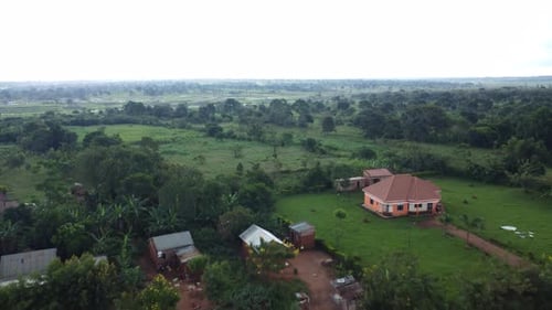 Small Ugandan Village and Farm in Africa