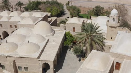 Nabi Musa, censé être la tombe du prophète Moïse, vue aérienne