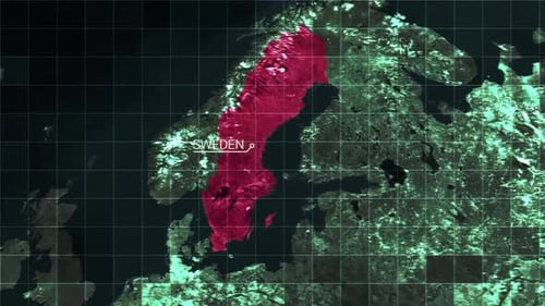 Sweden Satelite Map