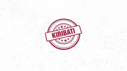 Kiribati Rubber Stamp