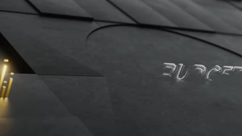 Sleek 3D Corporate Concepts with Gears, Bar Graph, and Animated Text Reveal