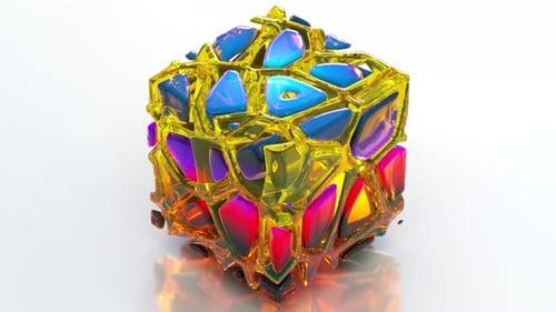 Colorful Abstract 3D Cube 32 4K