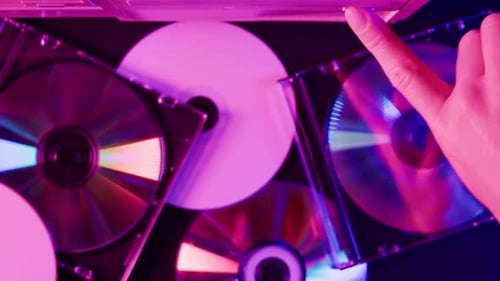 Using CD Circle Disk Closeup