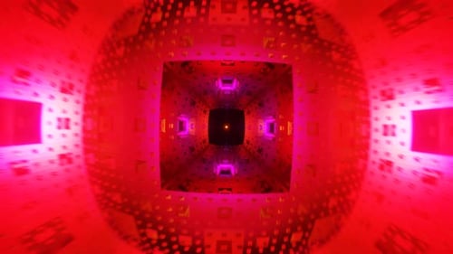 Energetic and Vibrant VJ Loop Featuring Mesmerizing Scifi Neon Lights