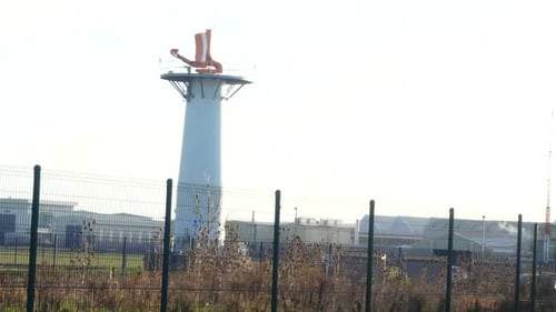 Airport aerodrome radar tower aviation guiding warning system
