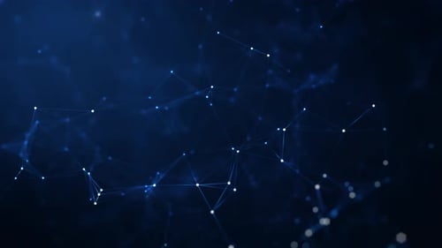 Dynamic Digital Plexus Network Loop Background