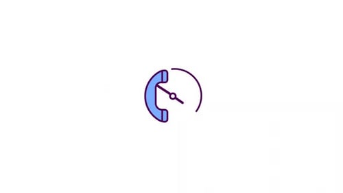 Iconanimation rund um die Uhr