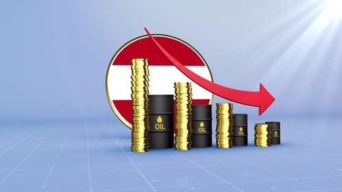 Austria Oil Revenue Decline Energy Market Finance & Economic Data Infographics