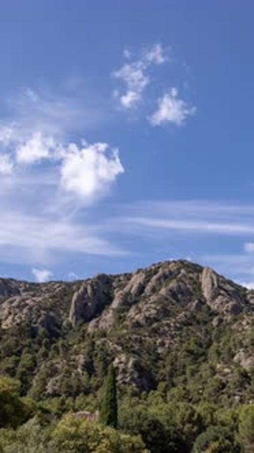 Montserrat Mountain Calalonia Spain in Vertical