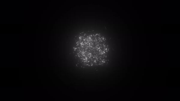 Magic Particle Explosion. Magical White Particle Blast. Particle Burst ...
