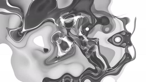 Abstract Fluid Morphing Gray Shapes Background Animation