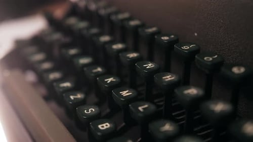 Keyboard of an Old Typewriter