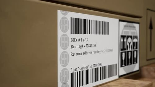 Animated Cardboard Box Shipping Symbols for Logistics and Delivery