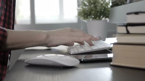 Freelancer Woman Working With Computer
