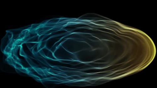 Abstract Waves Aura Digital Rendering