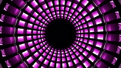 Abstract Colorful Blinking Neon Polygonal Geometric Dj Loop Animation