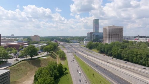 The Perimeter, Interstate 285 freeway, Atlanta, Georgia, Drone