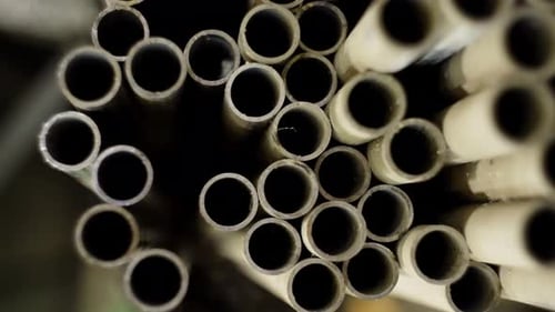 Abstrakte Aufnahmen von metallischen Produkten für industrielle und Kommerziell