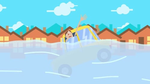 Natural Disasters Person Wanting Help With Car 4K
