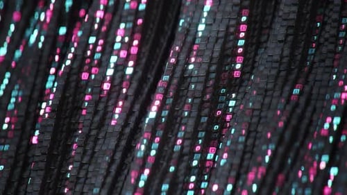 Digital binary code. Abstract technology background. Seamless loop