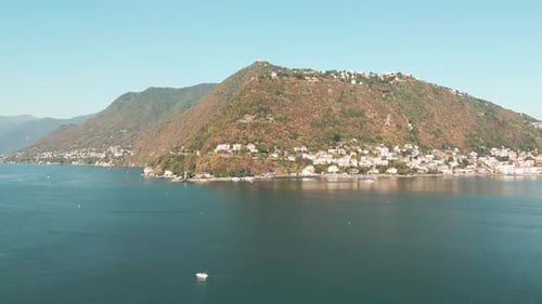 Aerial View of the Lake Como Italy