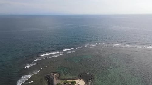 Aerial Beach Waves
