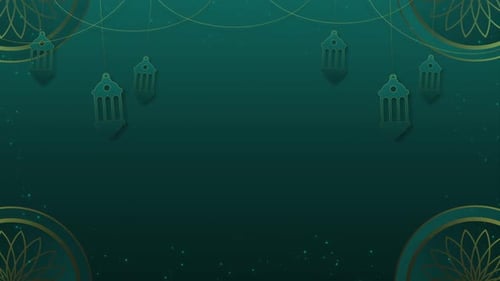 Fondo de Eid Al Adha Mubarak con linternas