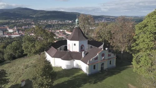 Czech Republic Chapel of the Virgin Mary in Krizova Hora near Cesky Krumlov