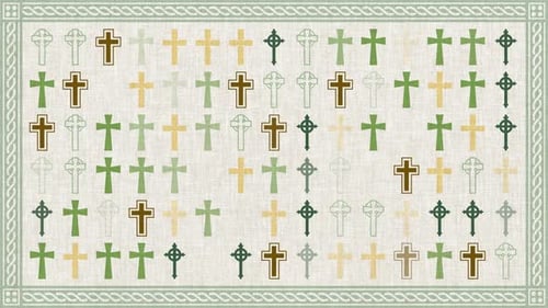 Saint Patrick's Day Celtic Cross Background