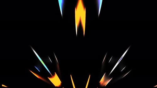 Abstract Vibrant Light Rays Energy Background Loop