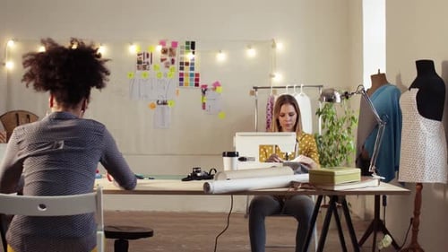 Creative Women In A Studio, Startup Business.