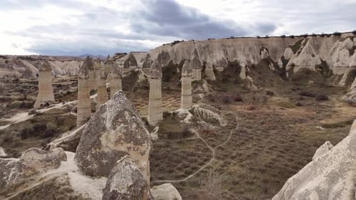 Rocky Landscape with a Few Small Hills and a Few Large Rocks