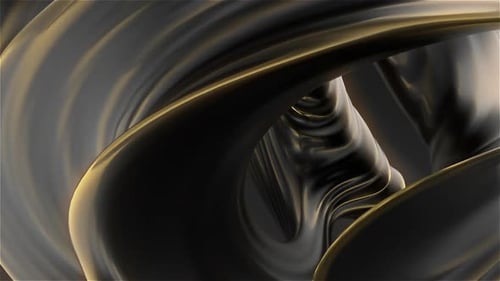 Abstract Fluid Gold and Black Luxury Motion Background