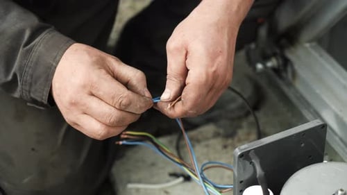 Connection of electrical wires of electrical appliances