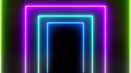 Abstract Line Neon Light