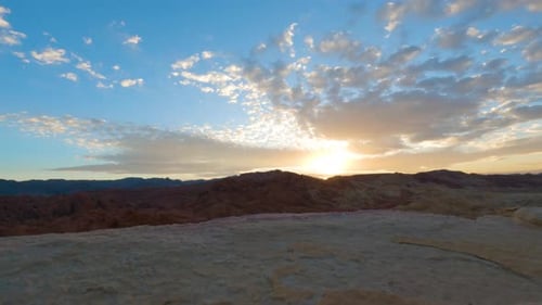 Sun set, valle de fuego, nube, time lapse
