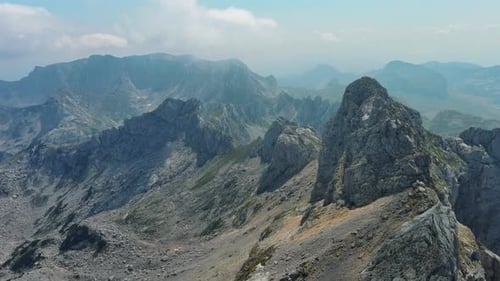 Paysage aérien de la montagne de Durmitor