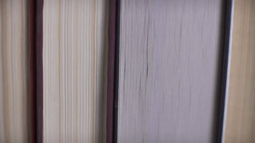 Closeup of Old Books Learning Reading and Knowledge Concept
