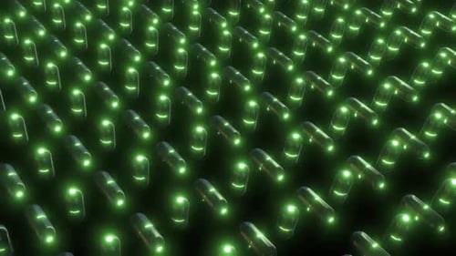 Red dinámica y resplandeciente de conexiones digitales en el espacio oscuro