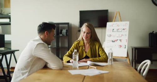 Modern Office Meeting Discussion Video