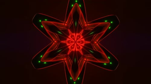 Neon Lights Pulse Vibrantly in a Rhythmic Endless Disco VJ Loop