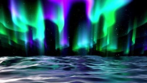 Aurora Over The Water
