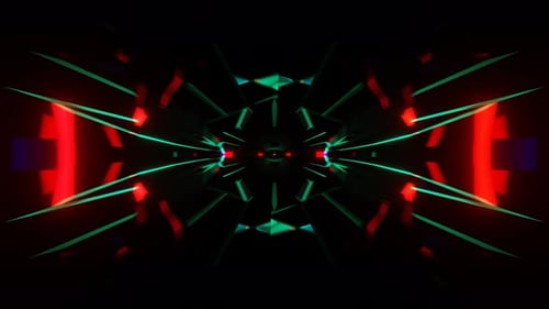 Encantador loop de VJ pulsante com um cenário de néon hipnotizante e envolvente