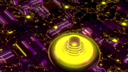 Neon Computer Chip System