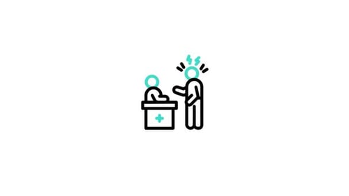 Problem Solving and Communication Help Desk Animated Icon