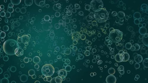 Fluid Animated Bubbles Rising Effect Background