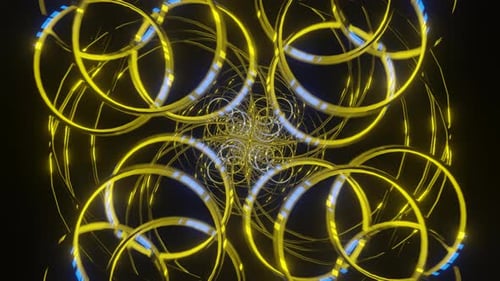 Leuchtender, wirbelnder, pulsierender, hochmoderner, erstaunlicher, bezaubernder VJ-Hintergrund mit ununterbrochenem Loop-Hintergrund