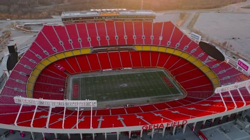 Drone Footage of Arrowhead Stadium in Kansas City Missouri